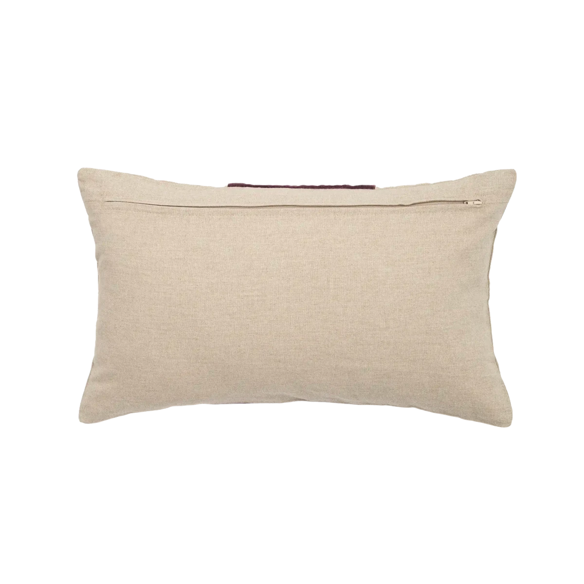 Capa de Almofada de Algodão com Listra Vinho Veludo 30X50 - Clocasa | Além do Conforto