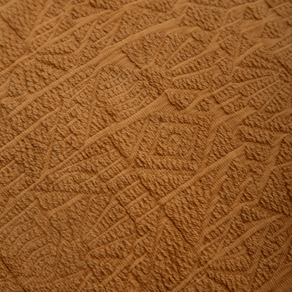 Capa de Almofada em Jacquard Estonado Mostarda 45x45 - Clocasa | Além do Conforto