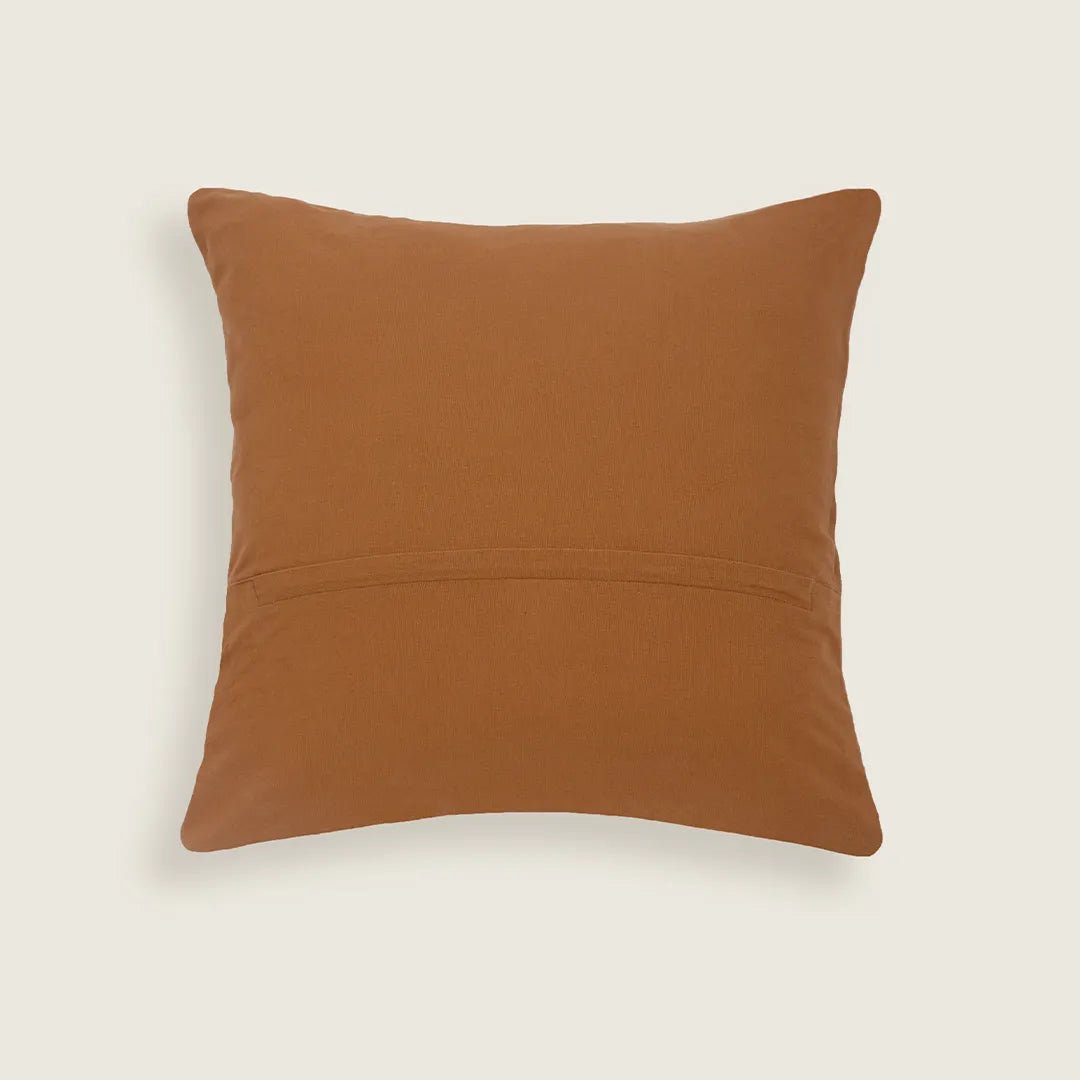 Capa de Almofada em Jacquard Estonado Terracota 45x45 - Clocasa | Além do Conforto