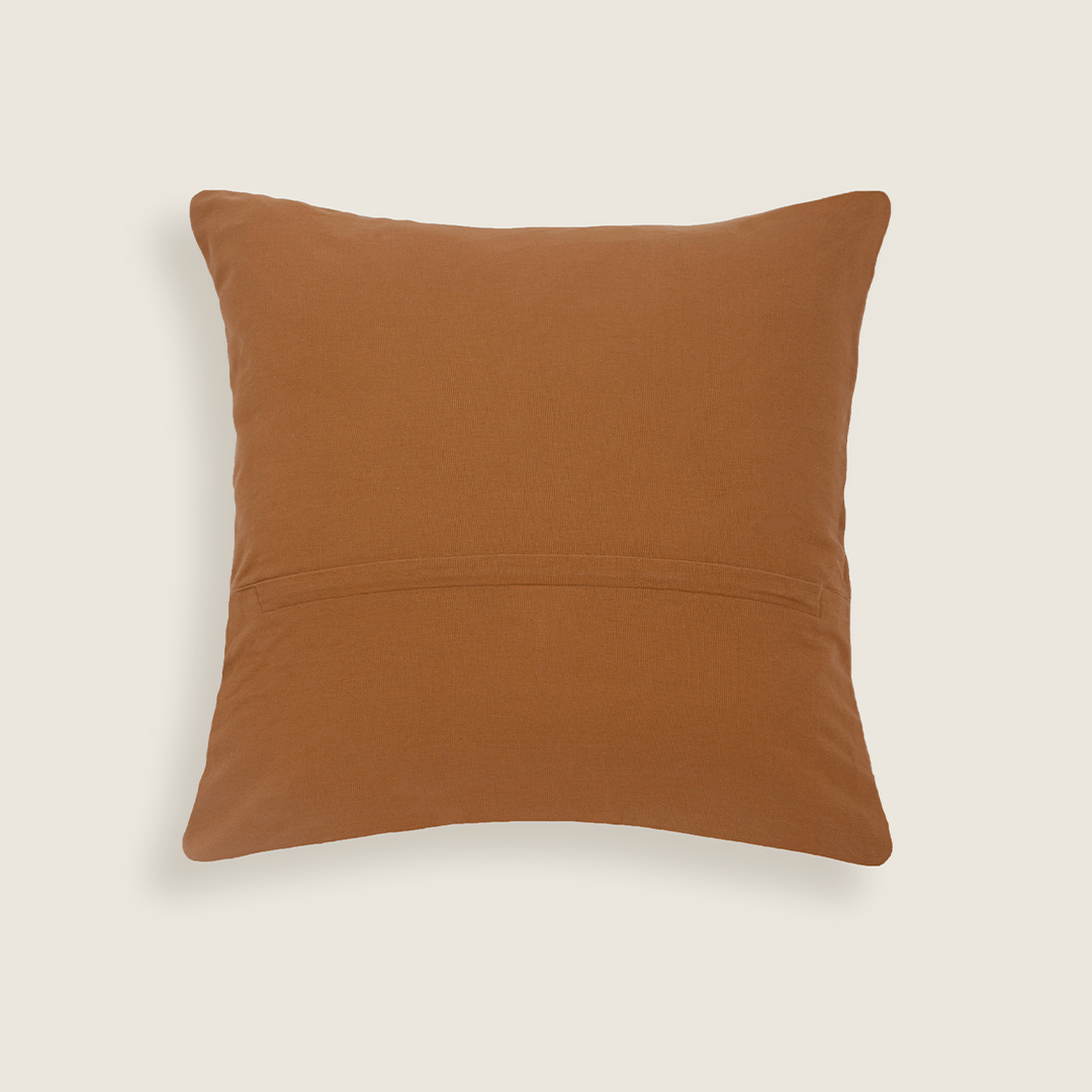 Capa de Almofada em Jacquard Estonado Terracota 45x45 - Clocasa | Além do Conforto