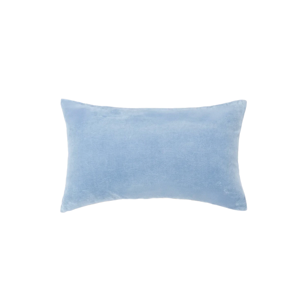 Capa de Almofada em Veludo de Algodão Azul 30X50 - Clocasa | Além do Conforto