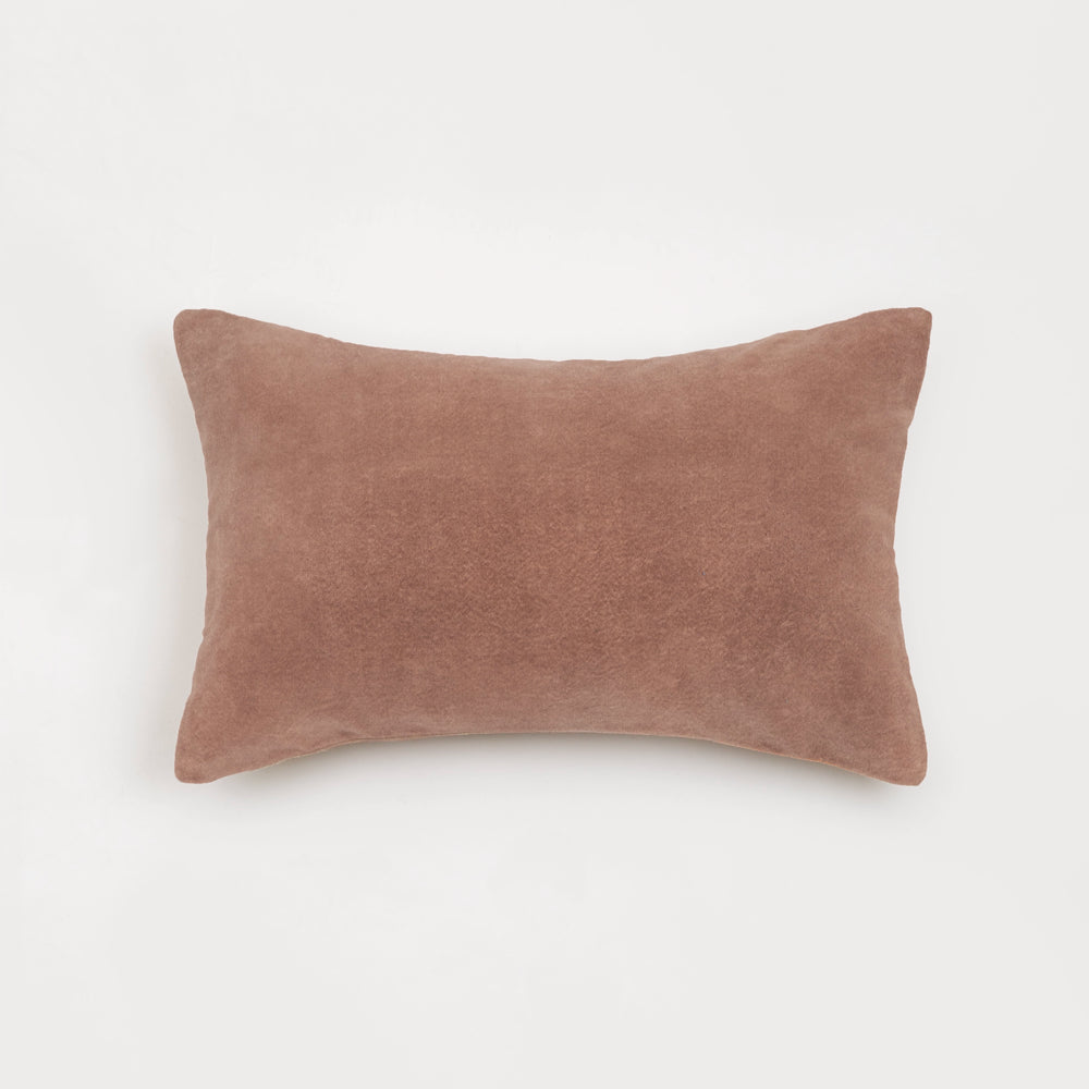 Capa de Almofada em Veludo de Algodão Rose 30X50 - Clocasa | Além do Conforto