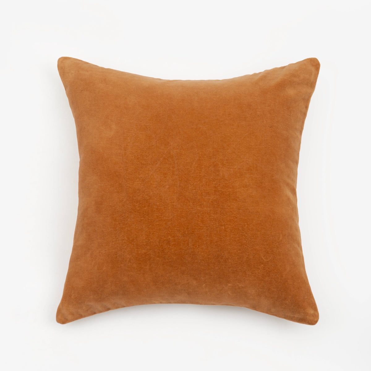 Capa de Almofada em Veludo de Algodão Terracota 50X50 - Clocasa | Além do Conforto