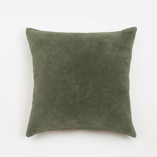 Capa de Almofada em Veludo de Algodão Verde 50X50 - Clocasa | Além do Conforto