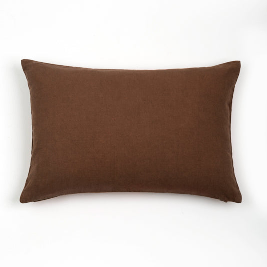 Capa de Almofada Étnica com Pachwork de Poá Bordado 40X60 - Clocasa | Além do Conforto