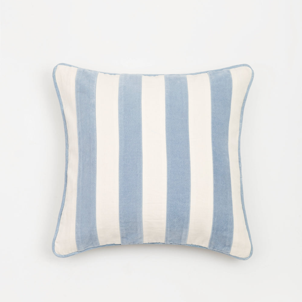 Capa de Almofada Listrada Azul 45X45 - Clocasa | Além do Conforto