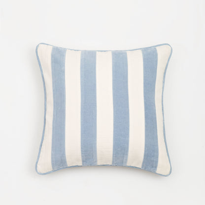 Capa de Almofada Listrada Azul 45X45 - Clocasa | Além do Conforto