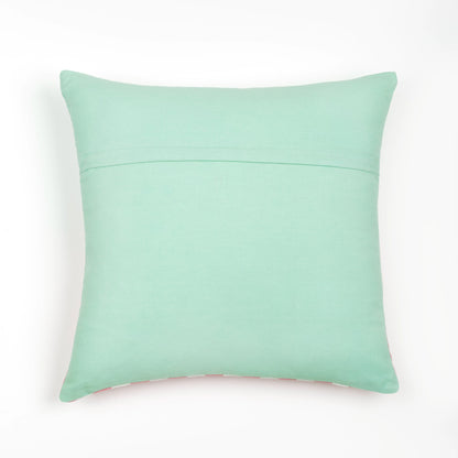 Capa de Almofada Listrada com Bordado Ciao Bella 45X45 - Clocasa | Além do Conforto