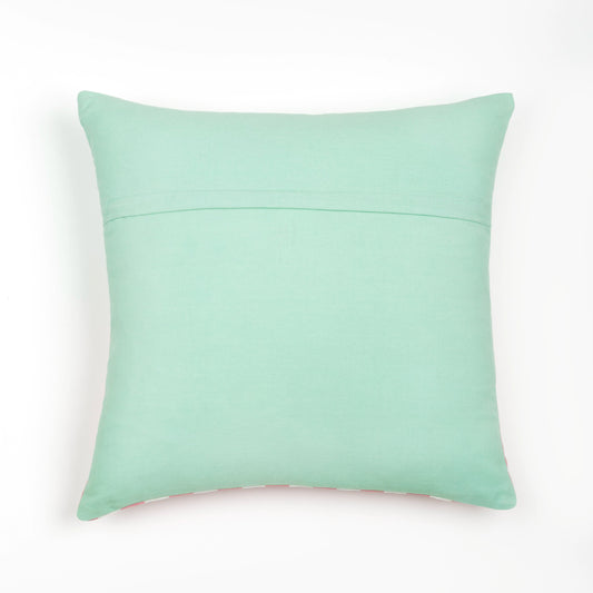 Capa de Almofada Listrada com Bordado Ciao Bella 45X45 - Clocasa | Além do Conforto