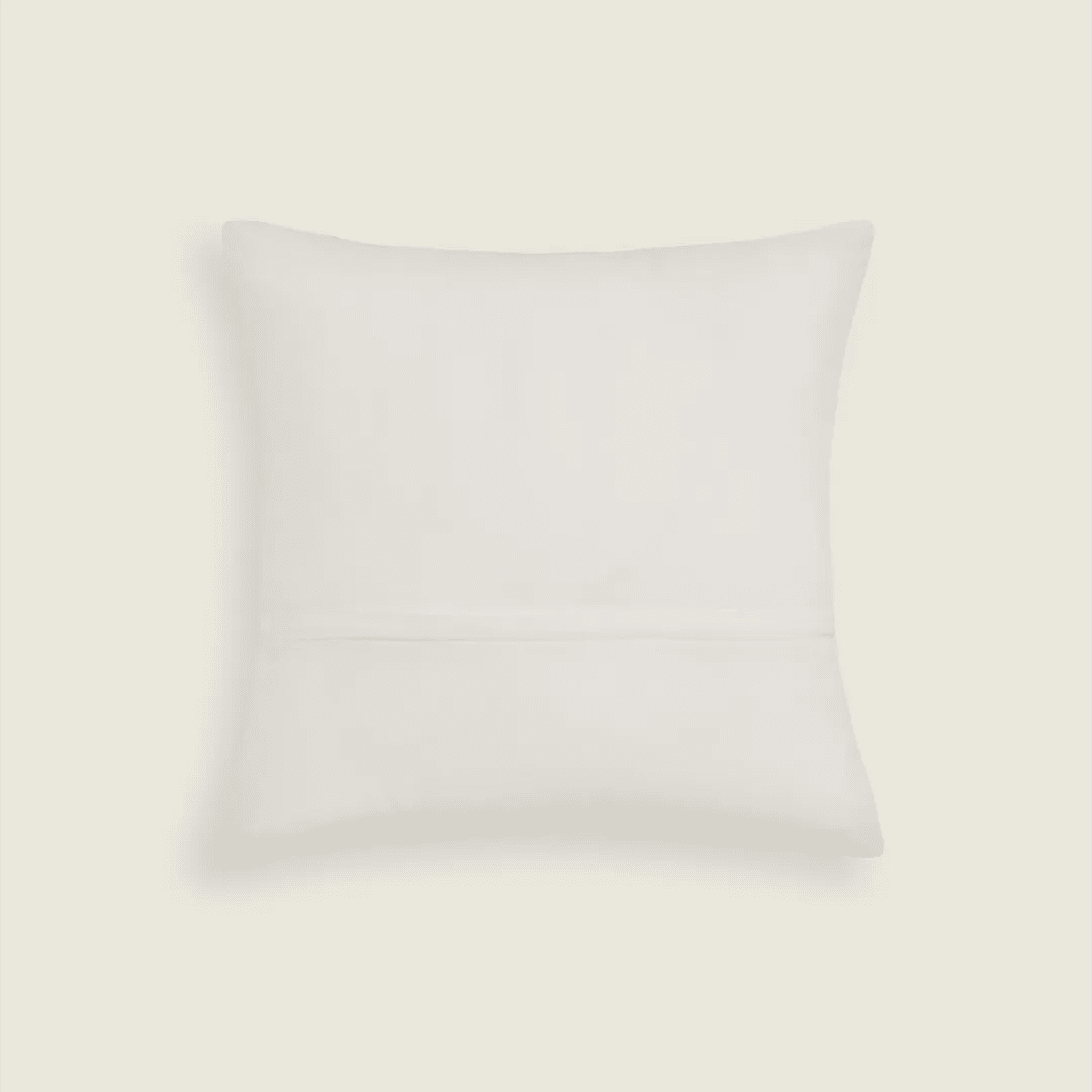 Capa de Almofada Quadrada com Bordado em Juta 50x50 - Clocasa | Além do Conforto