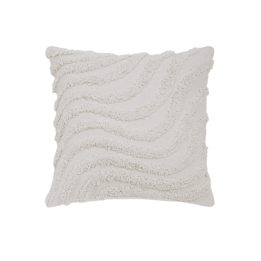 Capa de Almofada Quadrada com Ondas Tufting 45x45 - Clocasa | Além do Conforto