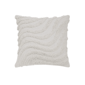 Capa de almofada decorativa no tamanho 45x45 cm confeccionada em algodão com texturas bordadas em alto relevo tufting com fechamento em zíper invisível, proporciona excelente sustentação e maciez, transformando qualquer espaço em um refúgio acolhedor.