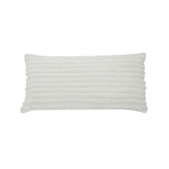 Capa de almofada decorativa no tamanho 35x75 cm confeccionada em algodão com texturas bordadas em alto relevo tufting com fechamento em zíper invisível, sinônimo de bem-estar e conforto térmico, ideal para momentos de descanso e relaxamento no lar.