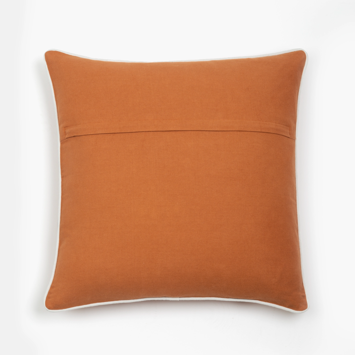 Capa de Almofada Terracota com Bordado de Palmeira 50X50 - Clocasa | Além do Conforto