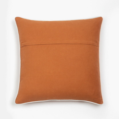 Capa de Almofada Terracota com Bordado de Palmeira 50X50 - Clocasa | Além do Conforto