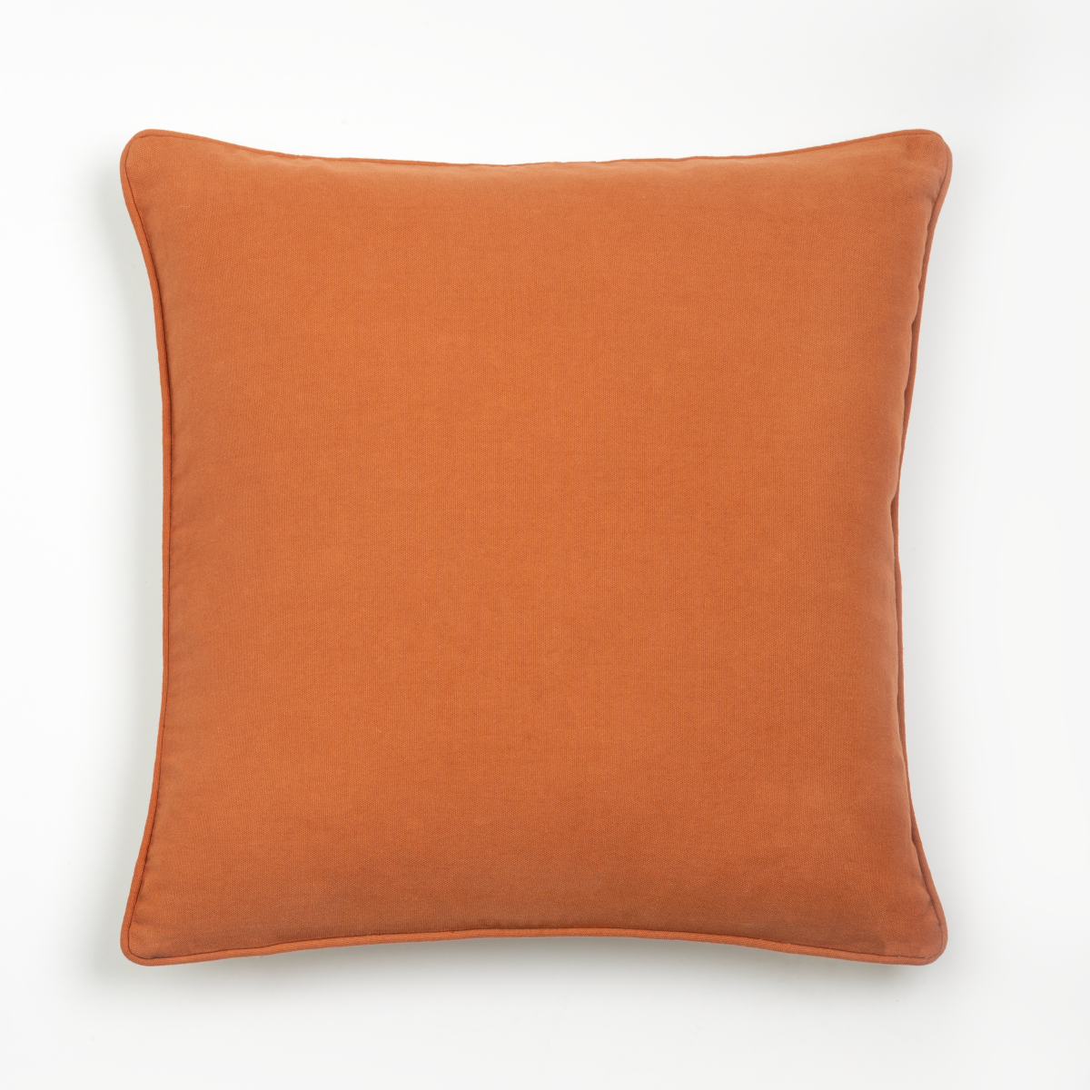 Capa de Almofada Terracota com Verso em Off White 50X50 - Clocasa | Além do Conforto