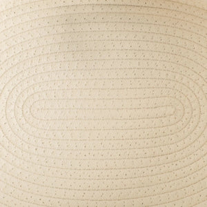 Cesto em Corda de Algodão Branco Grande - Clocasa | Além do Conforto