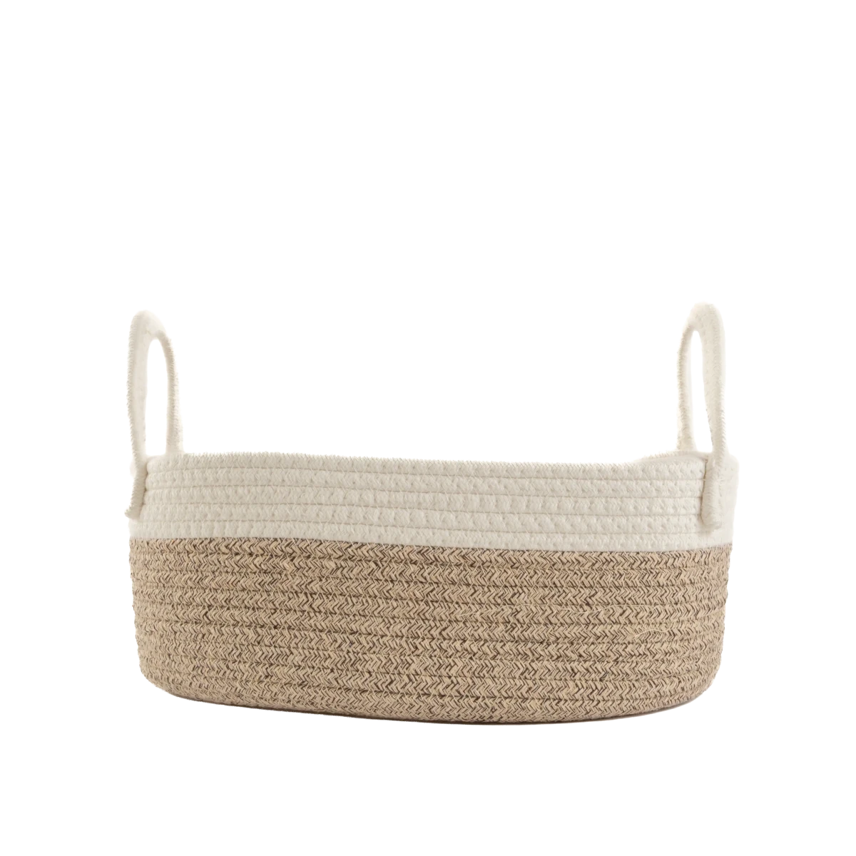 Cesto em Corda de Algodão Soft Cinza Médio - Clocasa | Além do Conforto
