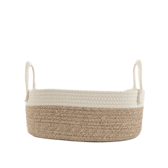 Cesto em Corda de Algodão Soft Cinza Médio - Clocasa | Além do Conforto