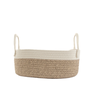 Cesto em Corda de Algodão Soft Cinza Médio - Clocasa | Além do Conforto