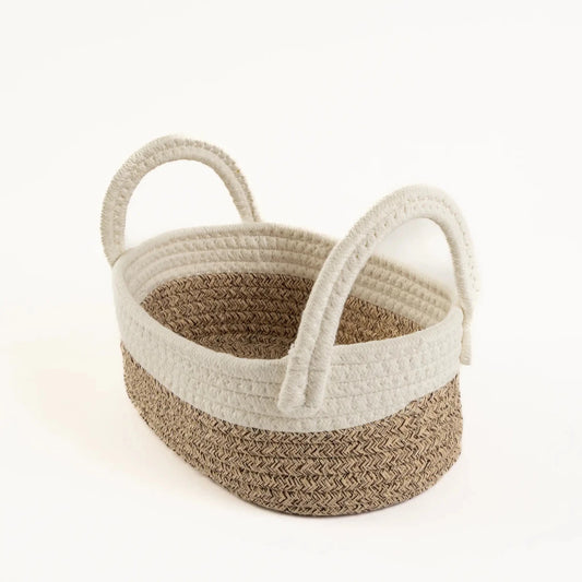 Cesto em Corda de Algodão Soft Cinza PP - Clocasa | Além do Conforto