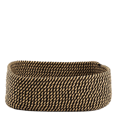 Cesto Organizador Natural com Trama Bicolor Médio - Clocasa | Além do Conforto