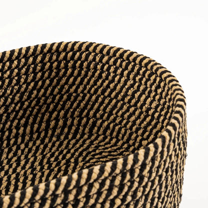 Cesto Organizador Natural com Trama Bicolor Pequeno - Clocasa | Além do Conforto