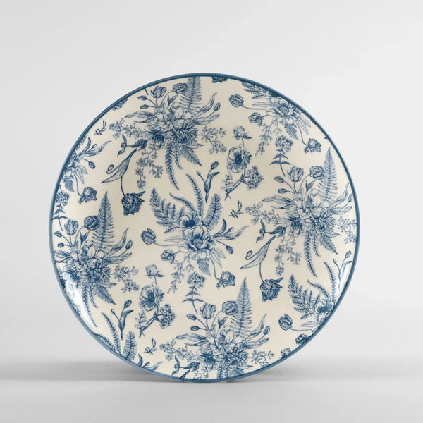 Conjunto de jantar individual na cor azul confeccionado em cerâmica resistente com acabamento esmaltado de alta durabilidade com superfície lisa e uniforme que facilita a limpeza, traz acabamento primoroso e um visual marcante para transformar qualquer refeição em um evento.