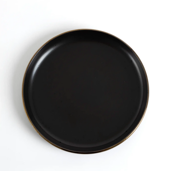 Conjunto de Jantar Individual 4 Peças Preto Rústico - Clocasa | Além do Conforto