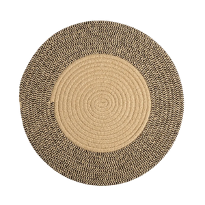 Jogo Americano Bicolor em Fibra Natural Redondo 38cm - Clocasa | Além do Conforto