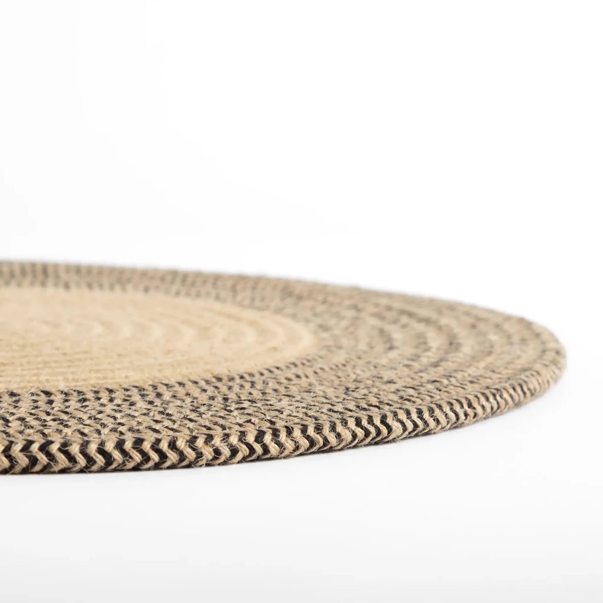 Jogo Americano Bicolor em Fibra Natural Redondo 38cm - Clocasa | Além do Conforto
