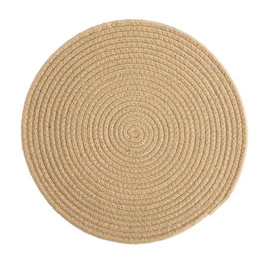 Jogo Americano em Fibra Natural Redondo 37cm - Clocasa | Além do Conforto
