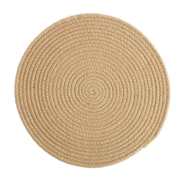 Jogo Americano em Fibra Natural Redondo 37cm - Clocasa | Além do Conforto