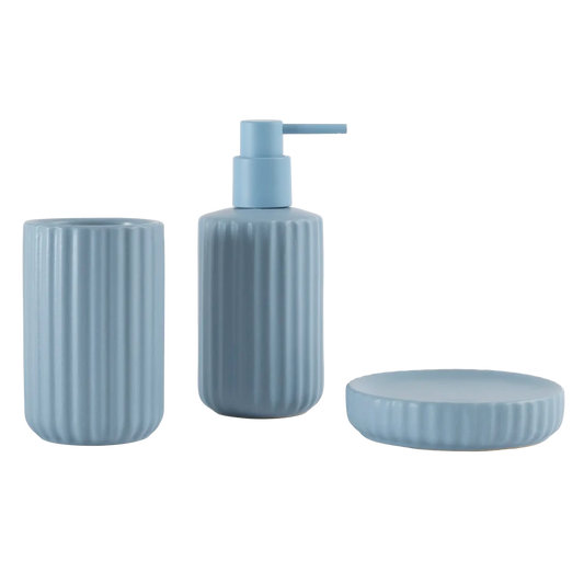 Kit Banheiro 3 Peças Azul - Clocasa | Além do Conforto
