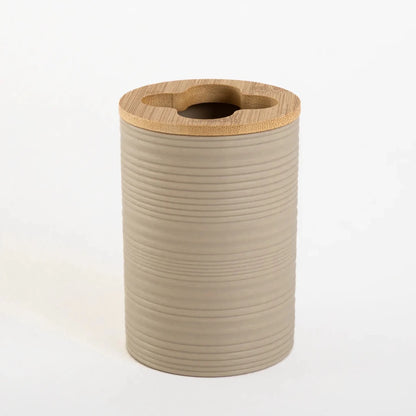 Kit Banheiro 6 Peças Bambu Bege - Clocasa | Além do Conforto