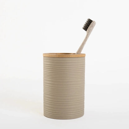 Kit Banheiro 6 Peças Bambu Bege - Clocasa | Além do Conforto
