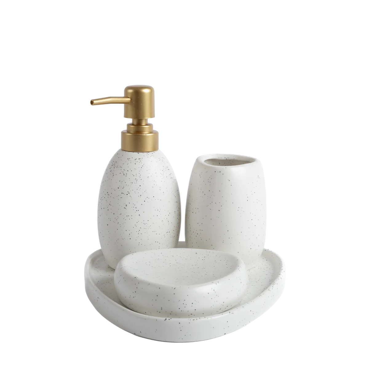Kit Banheiro Cerâmica 4 Peças Branco - Clocasa | Além do Conforto