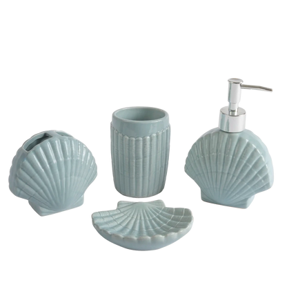 Kit Banheiro Concha 4 Peças Aqua - Clocasa | Além do Conforto