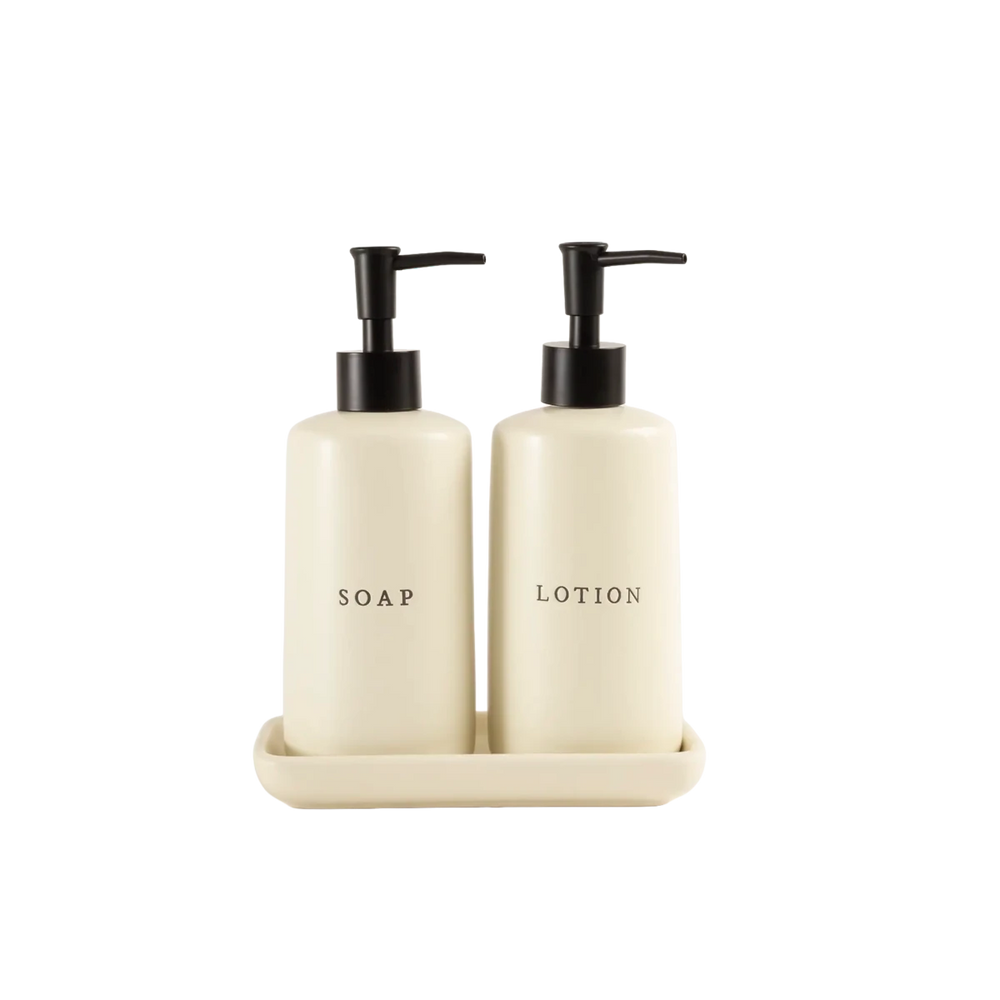 Kit Banheiro Sabão e Creme Branco - Clocasa | Além do Conforto