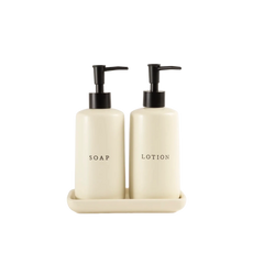 Kit Banheiro Sabão e Creme Branco - Clocasa | Além do Conforto