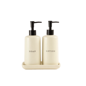 Kit Banheiro Sabão e Creme Branco - Clocasa | Além do Conforto