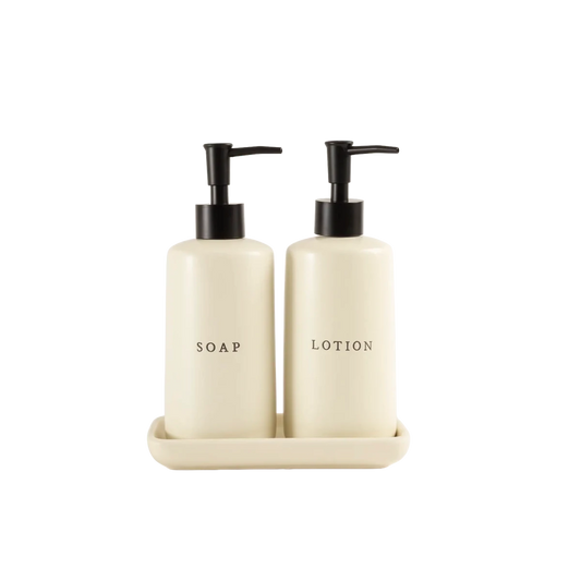 Kit Banheiro Sabão e Creme Branco - Clocasa | Além do Conforto