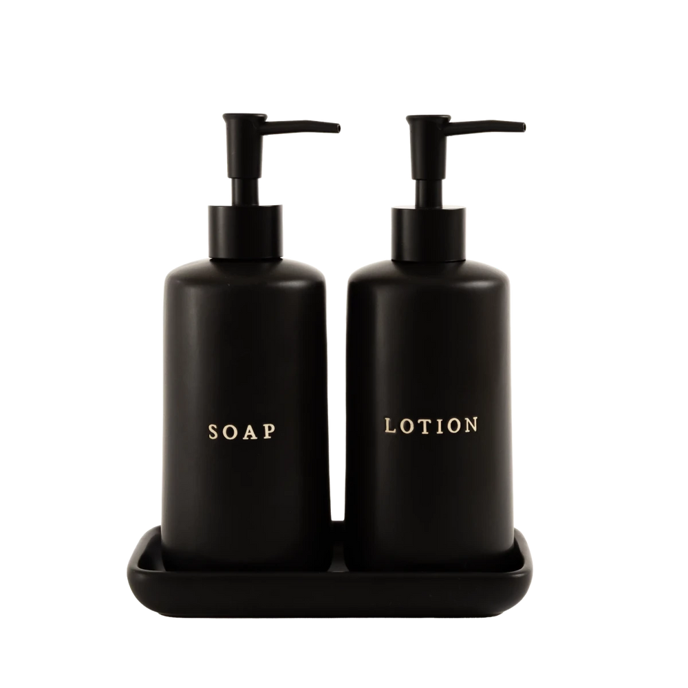 Kit Banheiro Sabão e Creme Preto - Clocasa | Além do Conforto