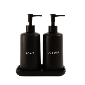 Kit Banheiro Sabão e Creme Preto - Clocasa | Além do Conforto