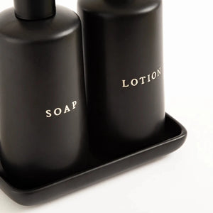 Kit Banheiro Sabão e Creme Preto - Clocasa | Além do Conforto
