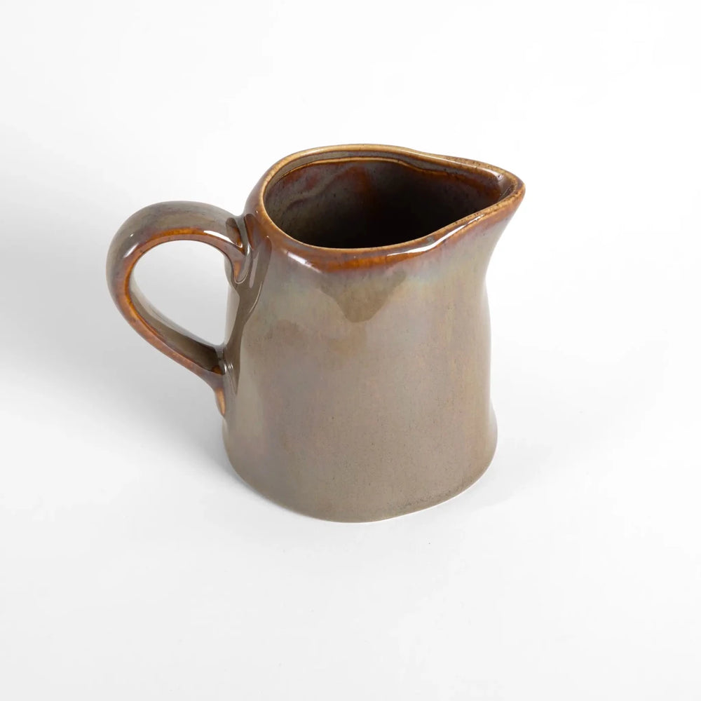 Leiteira de Cerâmica Marrom 200ml - Clocasa | Além do Conforto
