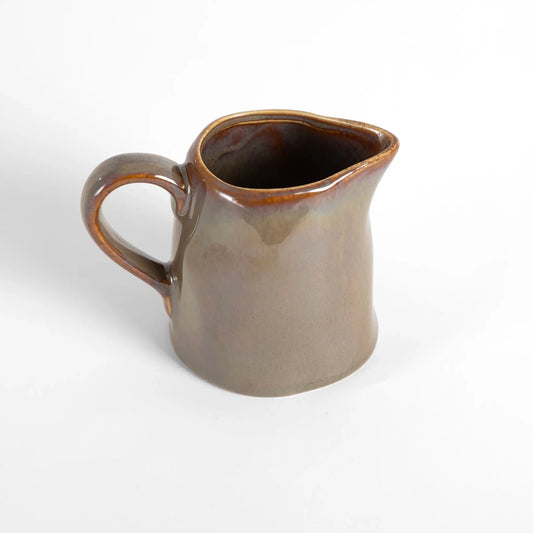 Leiteira de Cerâmica Marrom 200ml - Clocasa | Além do Conforto