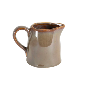 Leiteira de Cerâmica Marrom 200ml - Clocasa | Além do Conforto