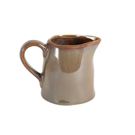 Leiteira de Cerâmica Marrom 200ml - Clocasa | Além do Conforto