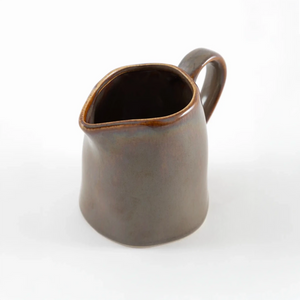 Leiteira de Cerâmica Marrom 200ml - Clocasa | Além do Conforto